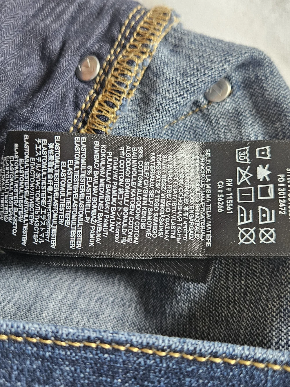 7 For All Mankind Dark Blue Straight-Leg Women's Jeans